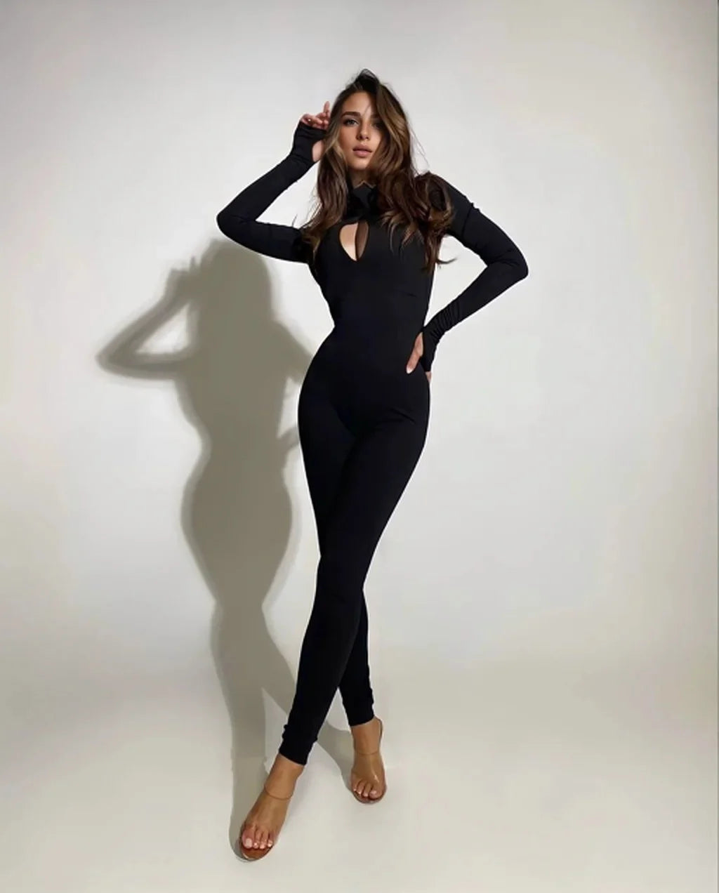 Salopeta Modelatoare Neagra cu Decolteu